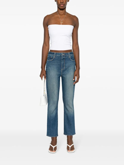 High-Rise Bootcut Jeans