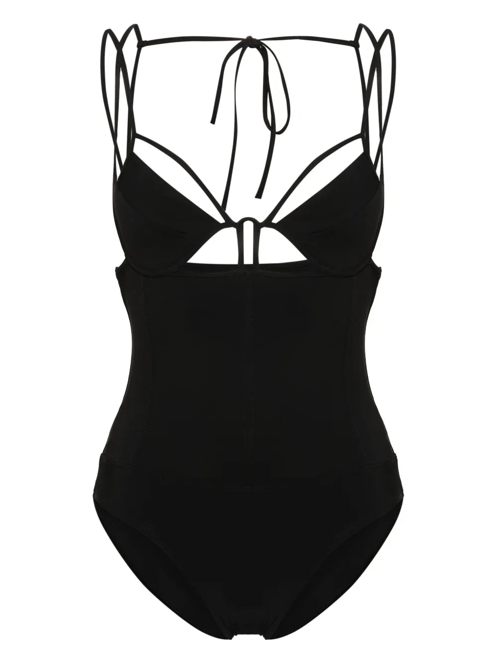 V-Neck Cut-Out Swimsuit