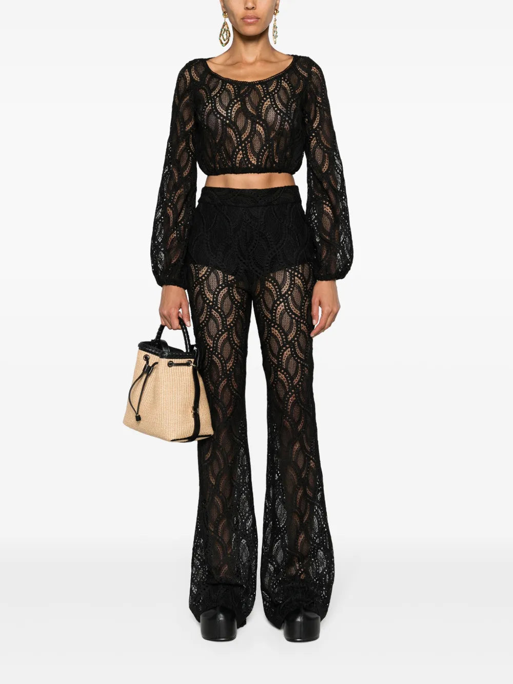 Embroidered Crop Top