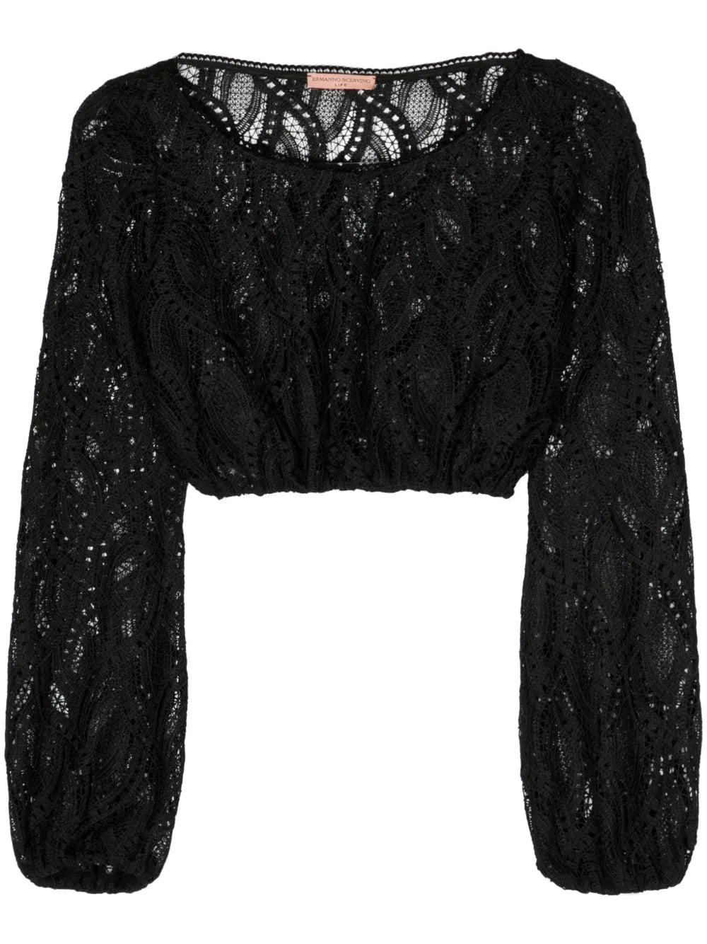 Embroidered Crop Top