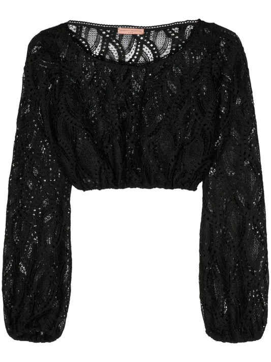 Embroidered Crop Top