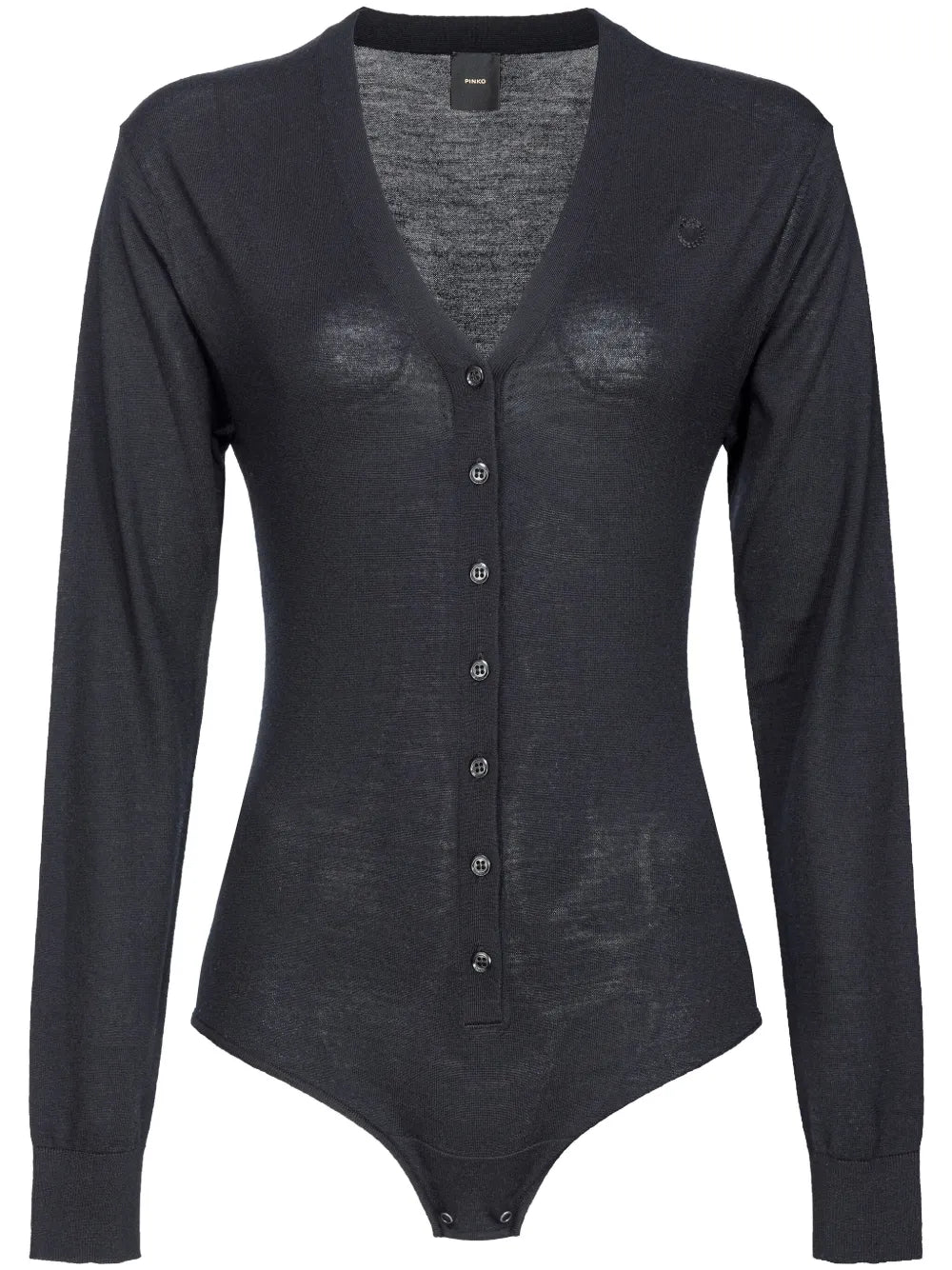 Collarino V-Neck Wool Bodysuit