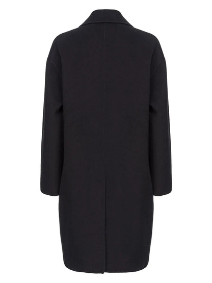 Single-Breasted Wool Coat