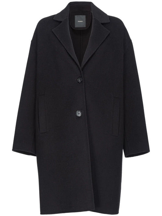 Single-Breasted Wool Coat