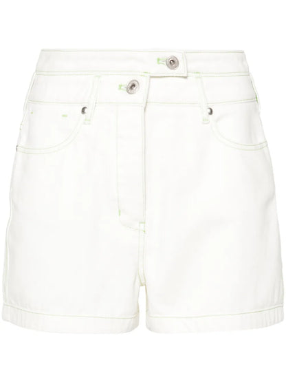 High-Rise Denim Shorts