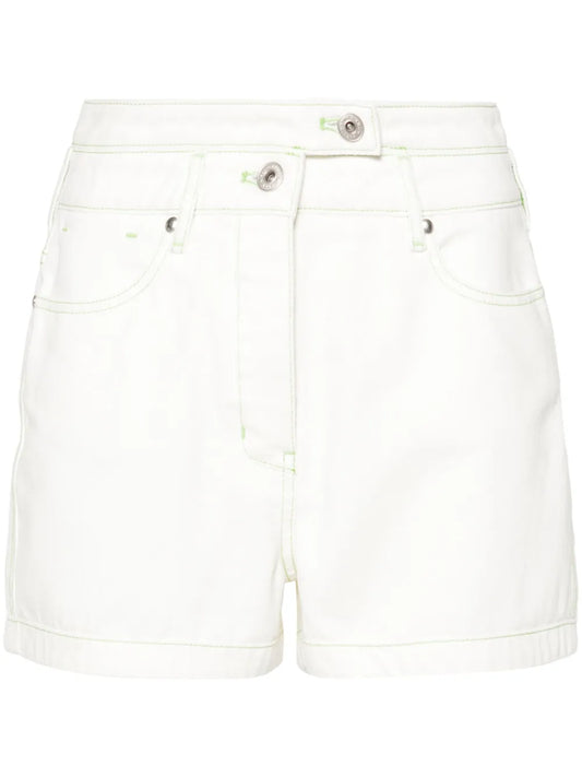 High-Rise Denim Shorts