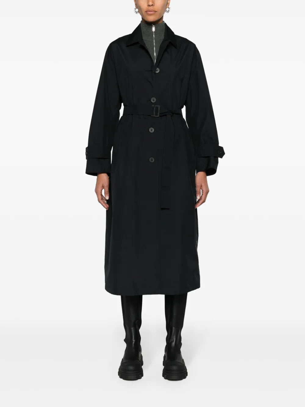 Laminar Belted Trench Coat