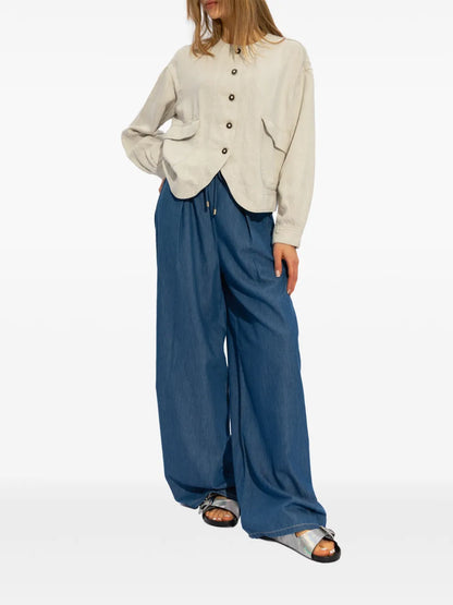 High-Rise Wide-Leg Trousers