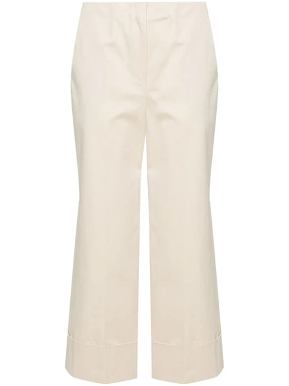Mid-Rise Cropped Trousers