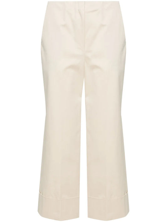 Mid-Rise Cropped Trousers