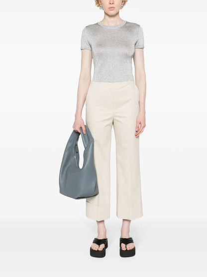 Mid-Rise Cropped Trousers
