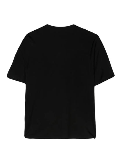 Lips-Motif Asymmetric T-Shirt