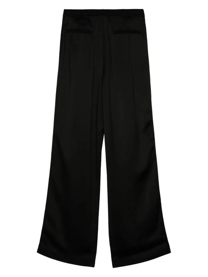 Crystal-Embellished Wide-Leg Trousers