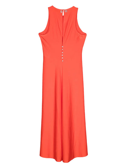 Bustier-Detail A-Line Midi Dress
