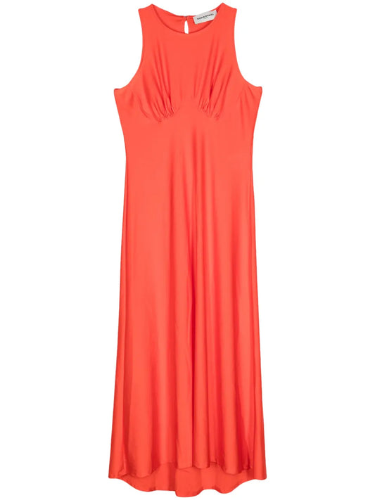Bustier-Detail A-Line Midi Dress