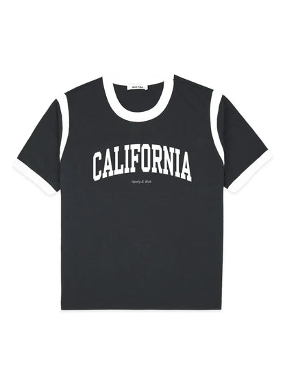 California-Print Cotton T-Shirt