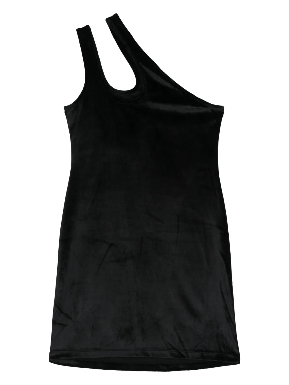 Scoop-Neck Velvet Minidress