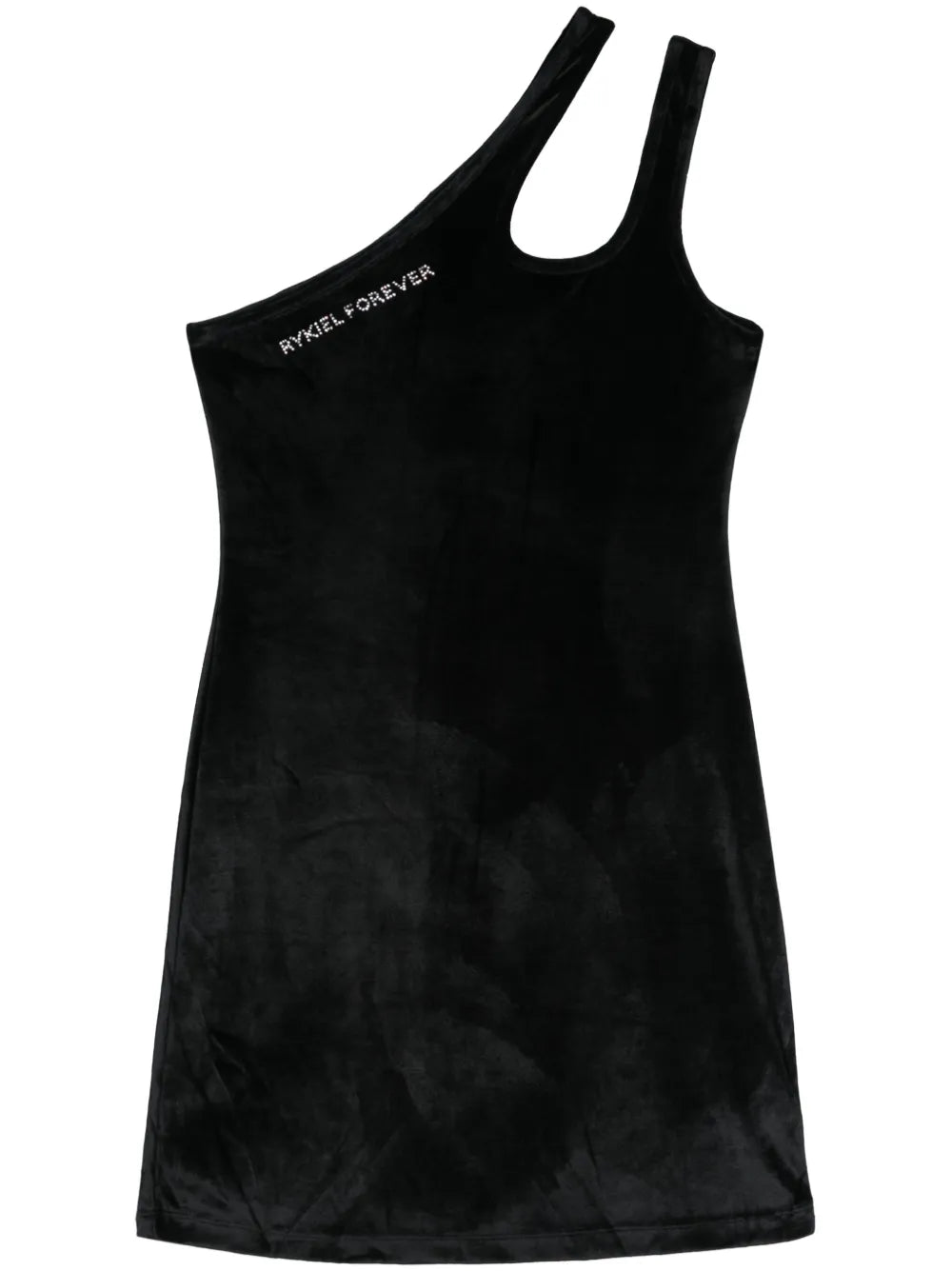 Scoop-Neck Velvet Minidress