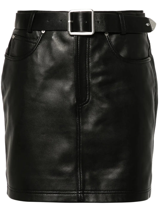 Grenada Leather Mini Skirt