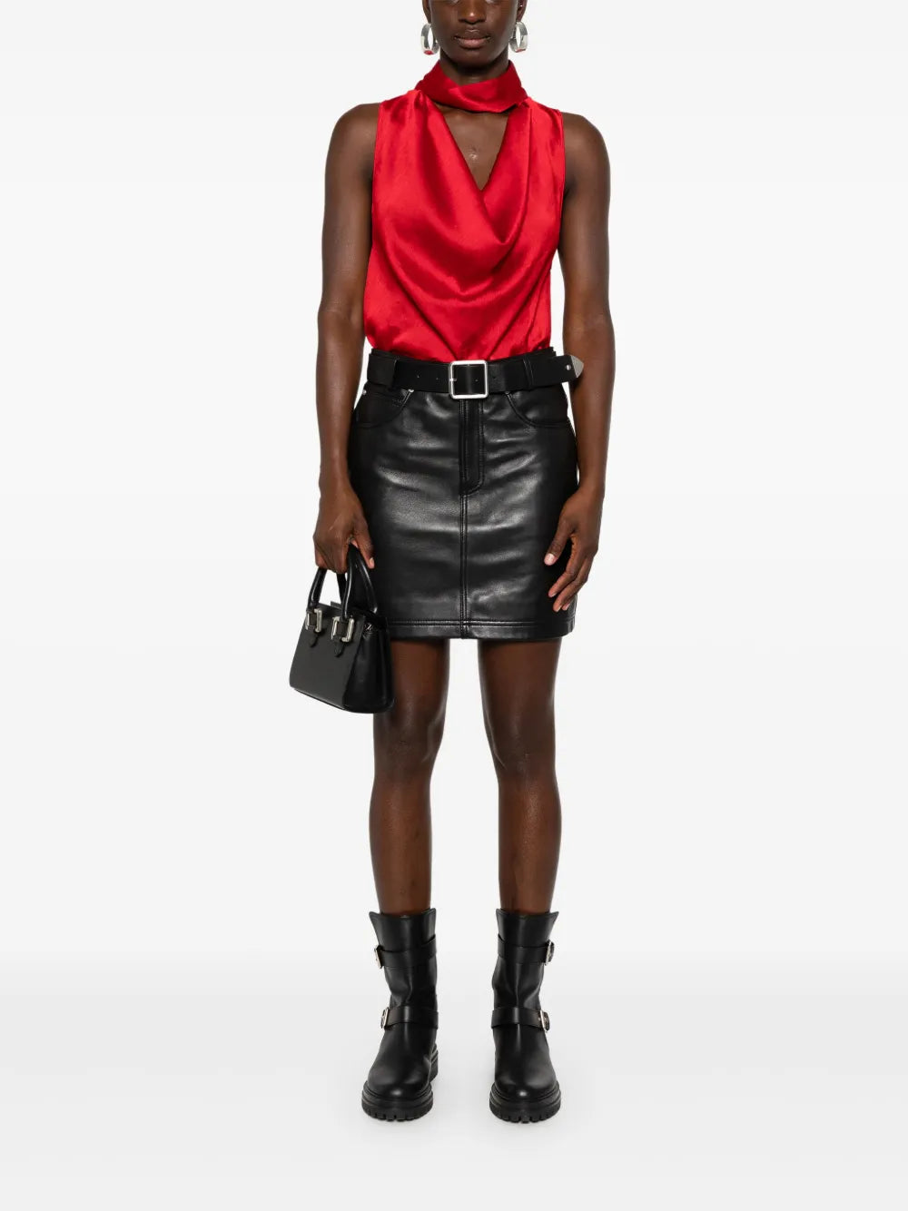Grenada Leather Mini Skirt