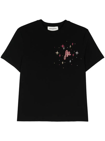 Crystal-Embellished Cotton T-Shirt