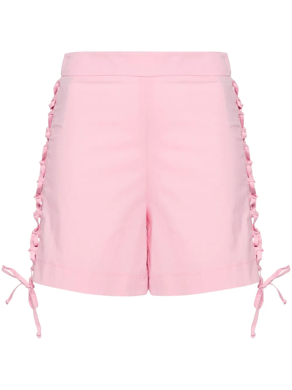 Lace-Up Poplin Shorts