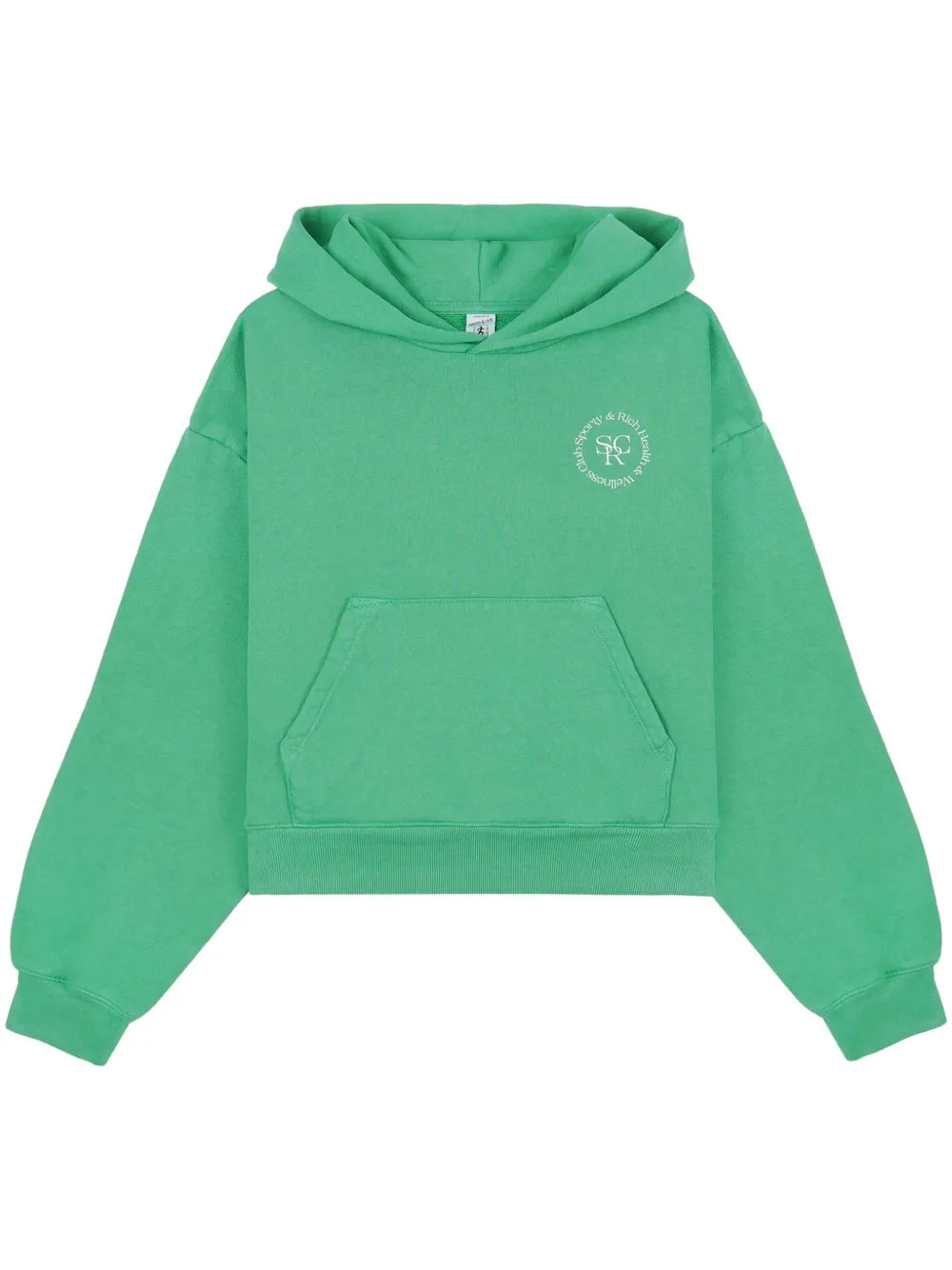 Srhwc-Print Cropped Hoodie