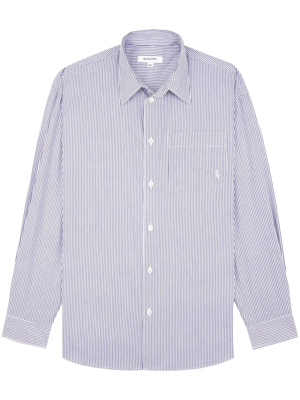 Logo-Embroidered Striped Shirt
