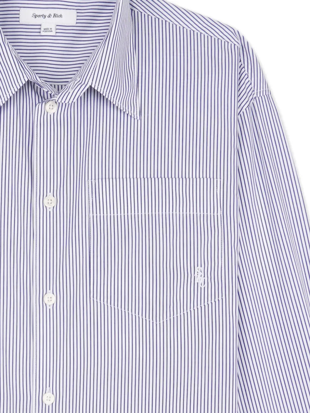 Logo-Embroidered Striped Shirt