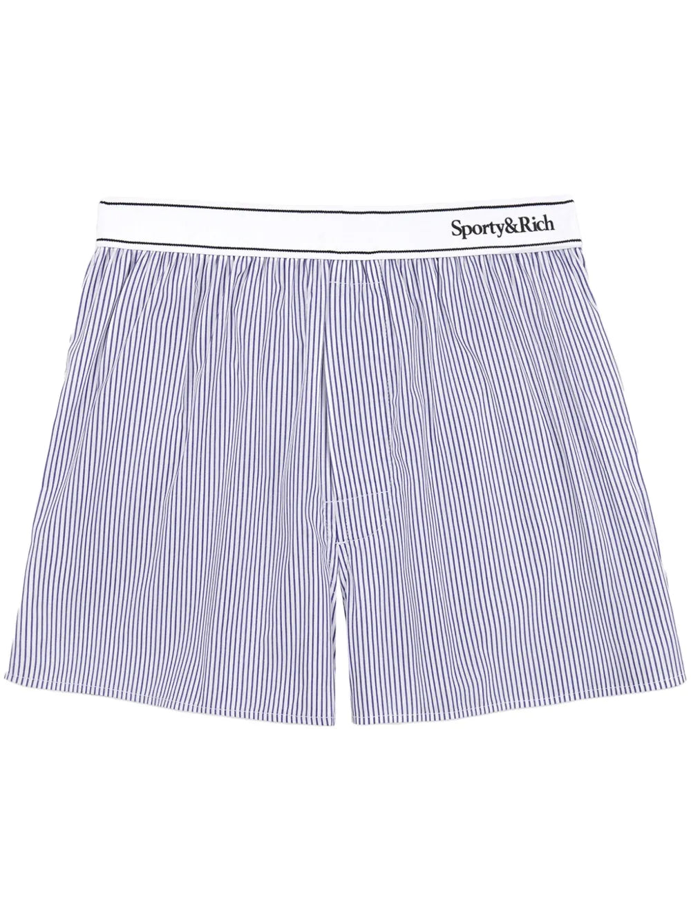 Striped Mid-Rise Shorts