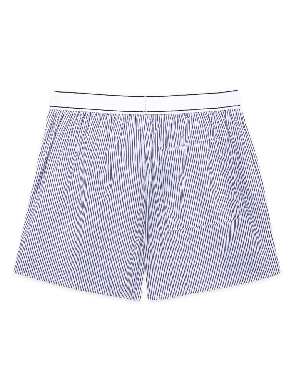 Striped Mid-Rise Shorts