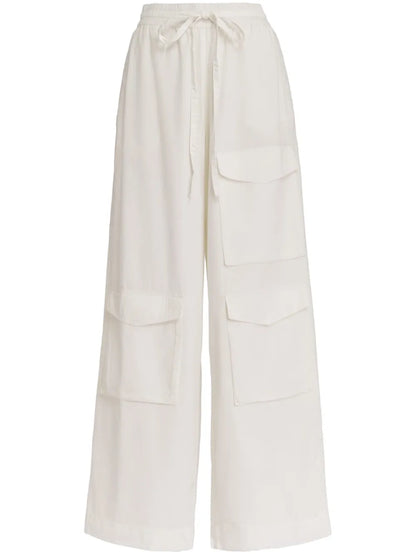 Fopy Wide-Leg Cotton Pants