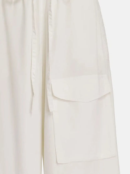 Fopy Wide-Leg Cotton Pants