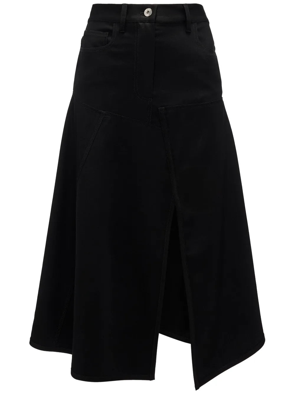 Hanky-Hem Asymmetric Skirt