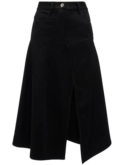 Hanky-Hem Asymmetric Skirt