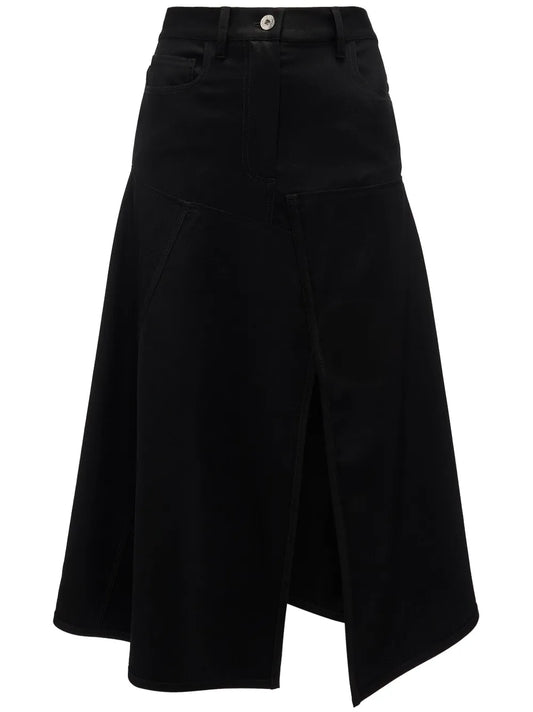 Hanky-Hem Asymmetric Skirt