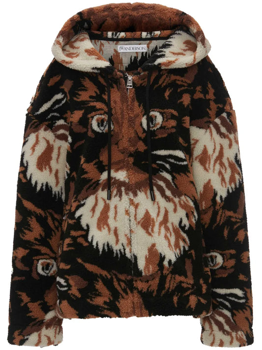 Faux-Fur Hooded Jacket