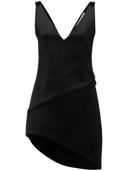 V-Neck Asymmetric Dress