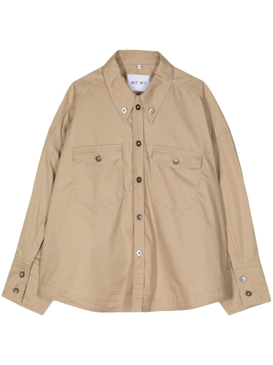Long-Sleeve Poplin Shirt