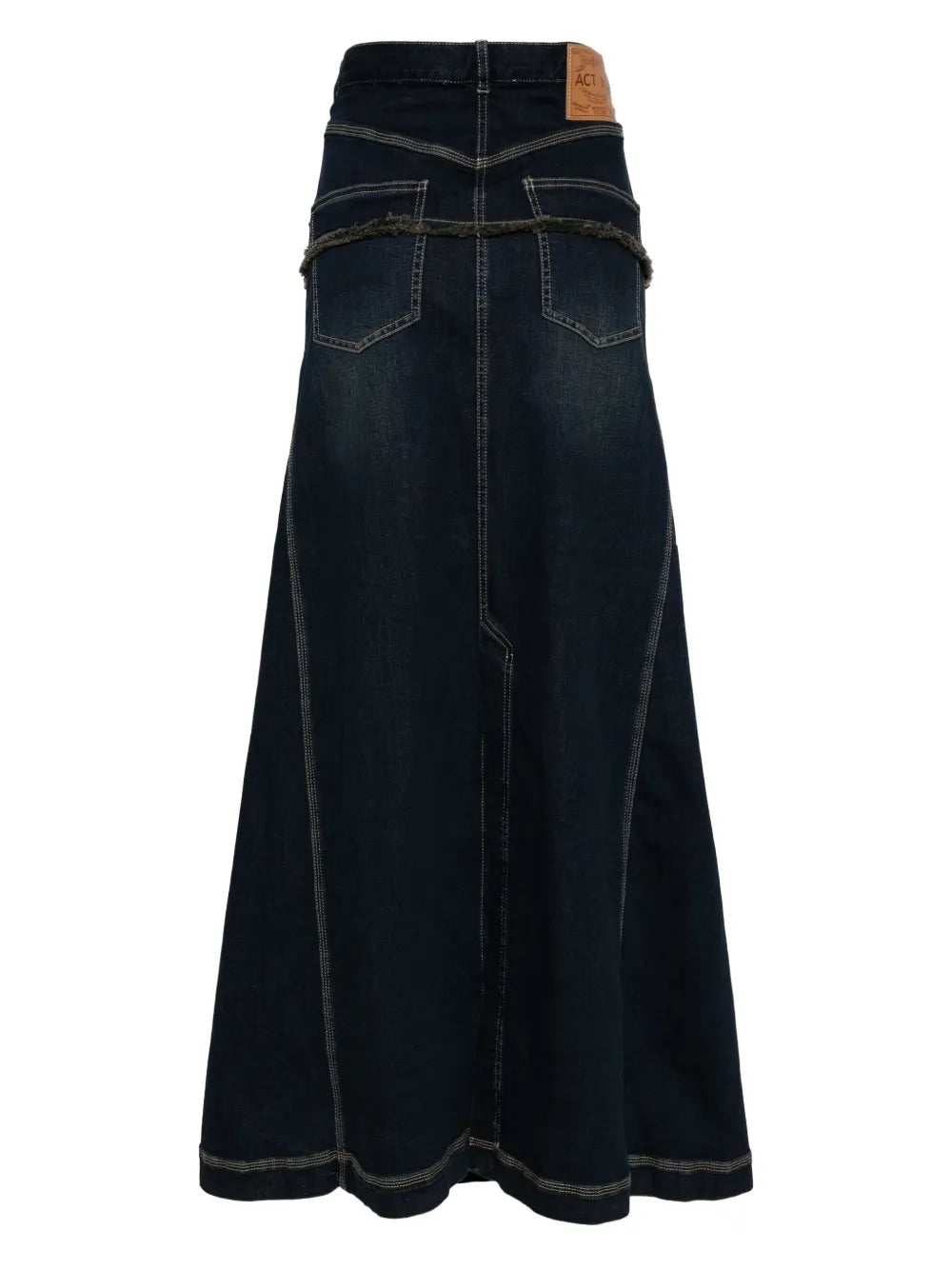 Layered Denim Skirt