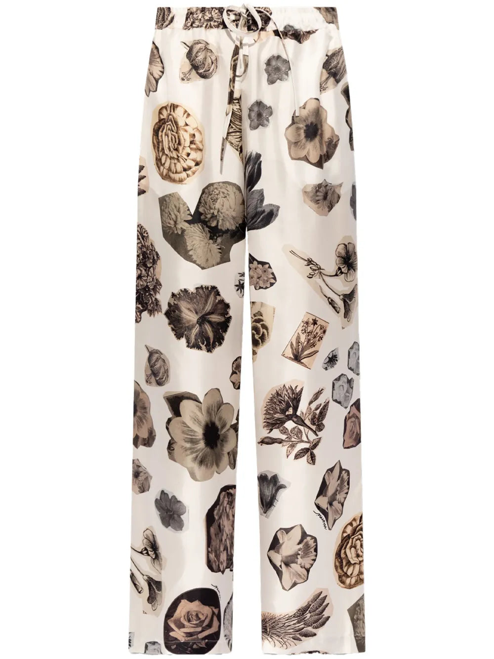 Floral-Print Straight-Trousers