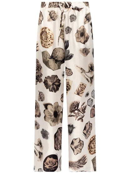 Floral-Print Straight-Trousers