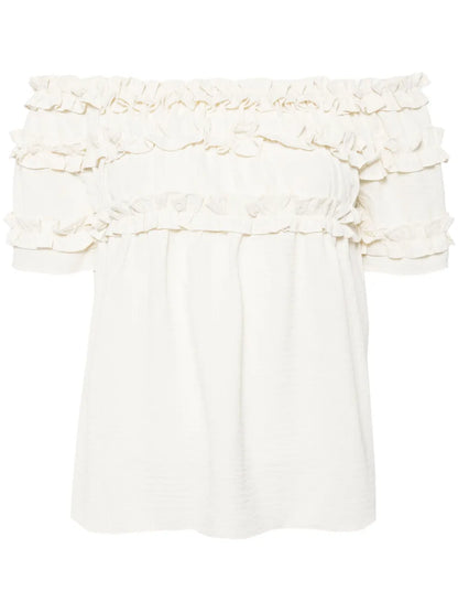 Off-Shoulder Ruffled Top