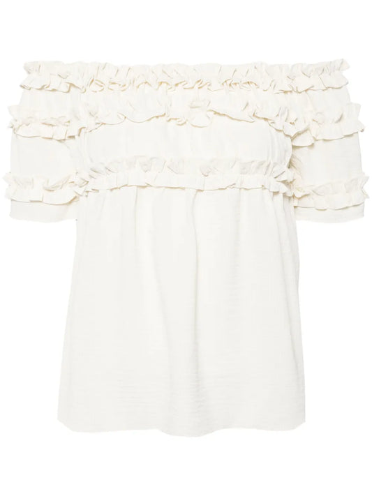 Off-Shoulder Ruffled Top