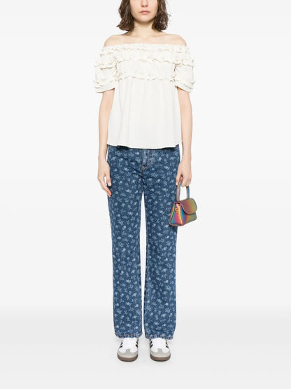 Off-Shoulder Ruffled Top