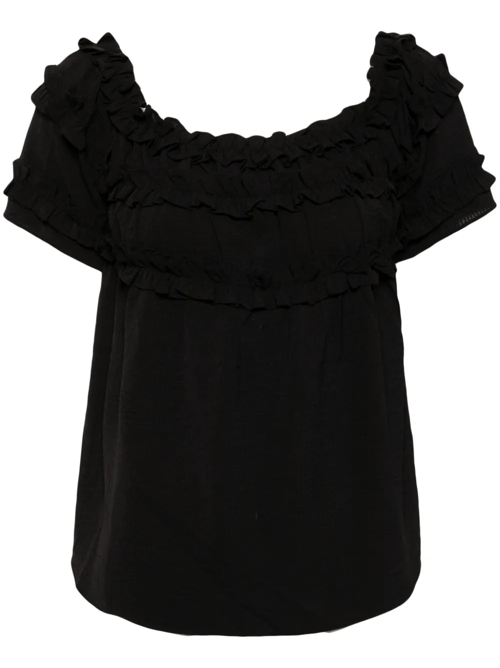 Off-Shoulder Ruffled Blouse