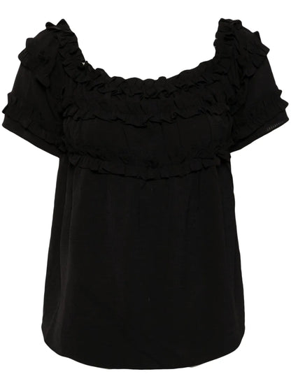 Off-Shoulder Ruffled Blouse