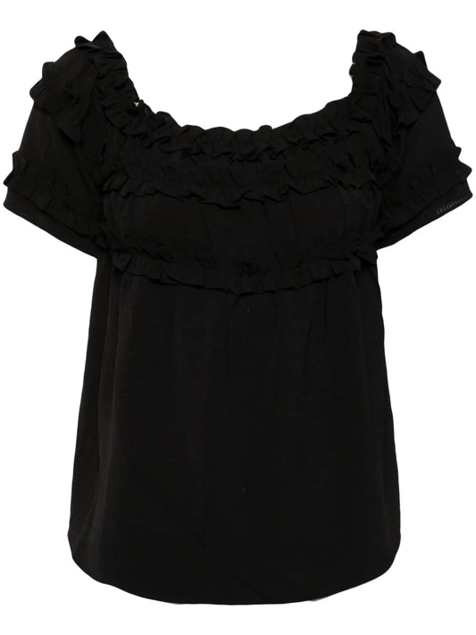 Off-Shoulder Ruffled Blouse