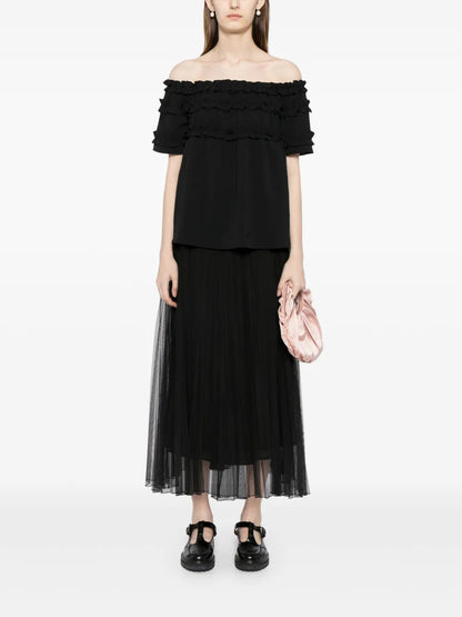 Off-Shoulder Ruffled Blouse