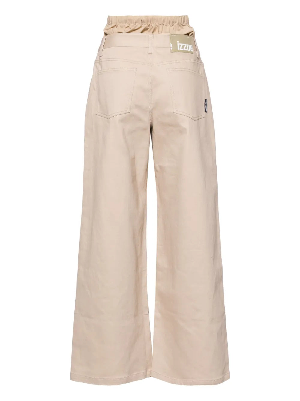 Layered Wide-Leg Trousers